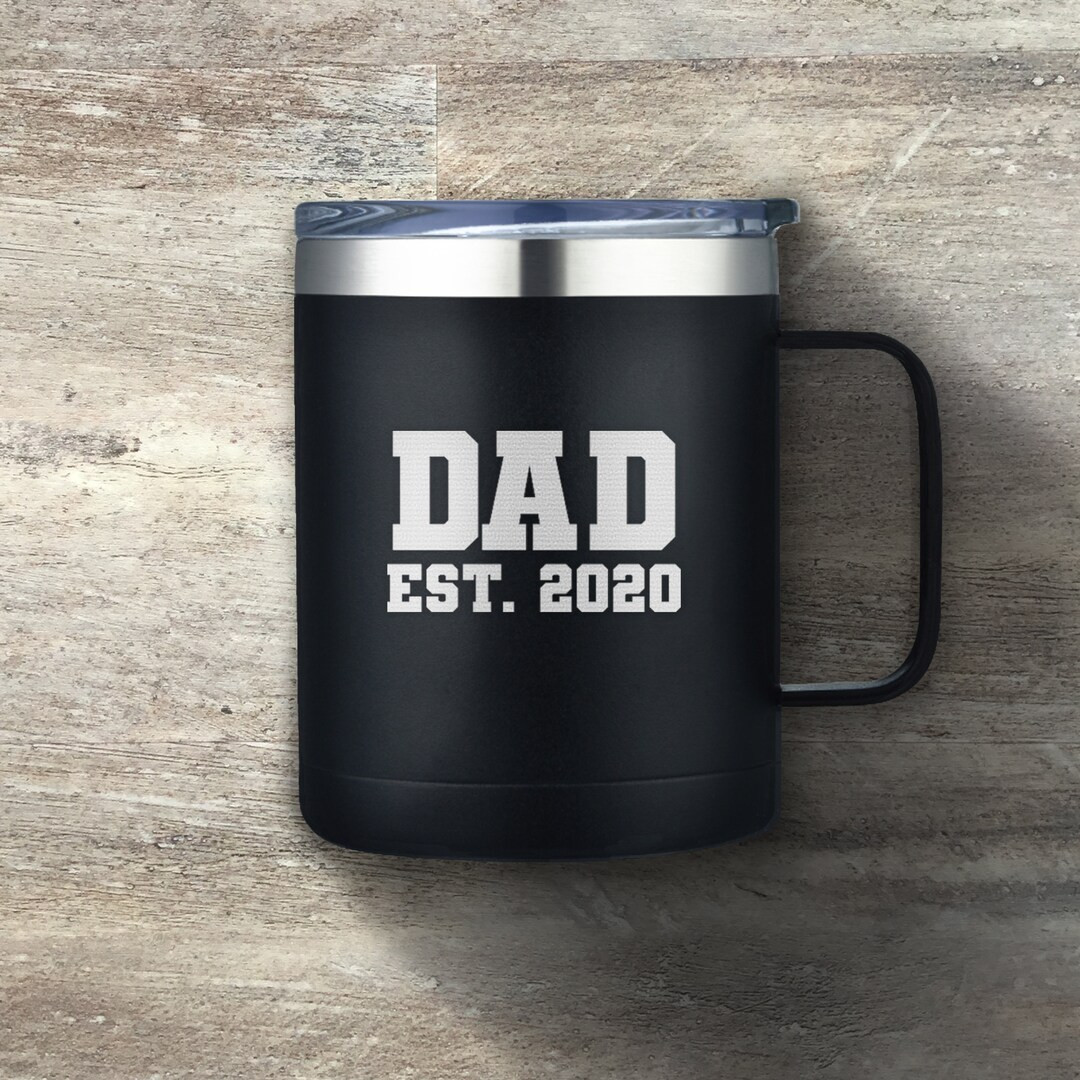 Gift for Dad, Personalized Stainless Steel Coffee Camper Mug, 14 Ounce, Double Walled Vacuum Insu... | Etsy (US)