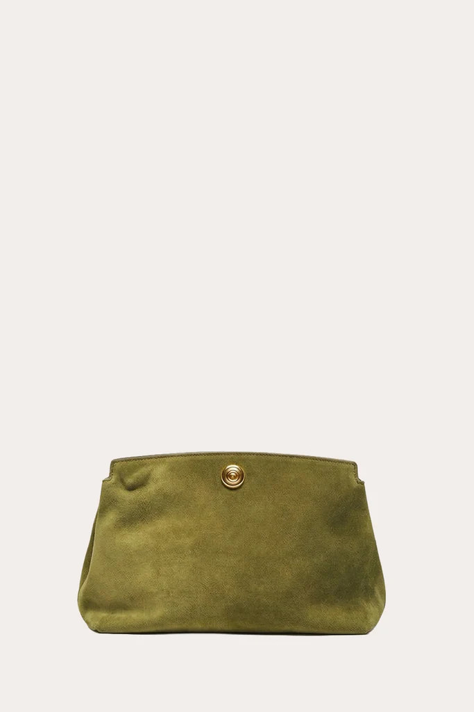 Pushlock Pouch Army Suede | LITTLE LIFFNER