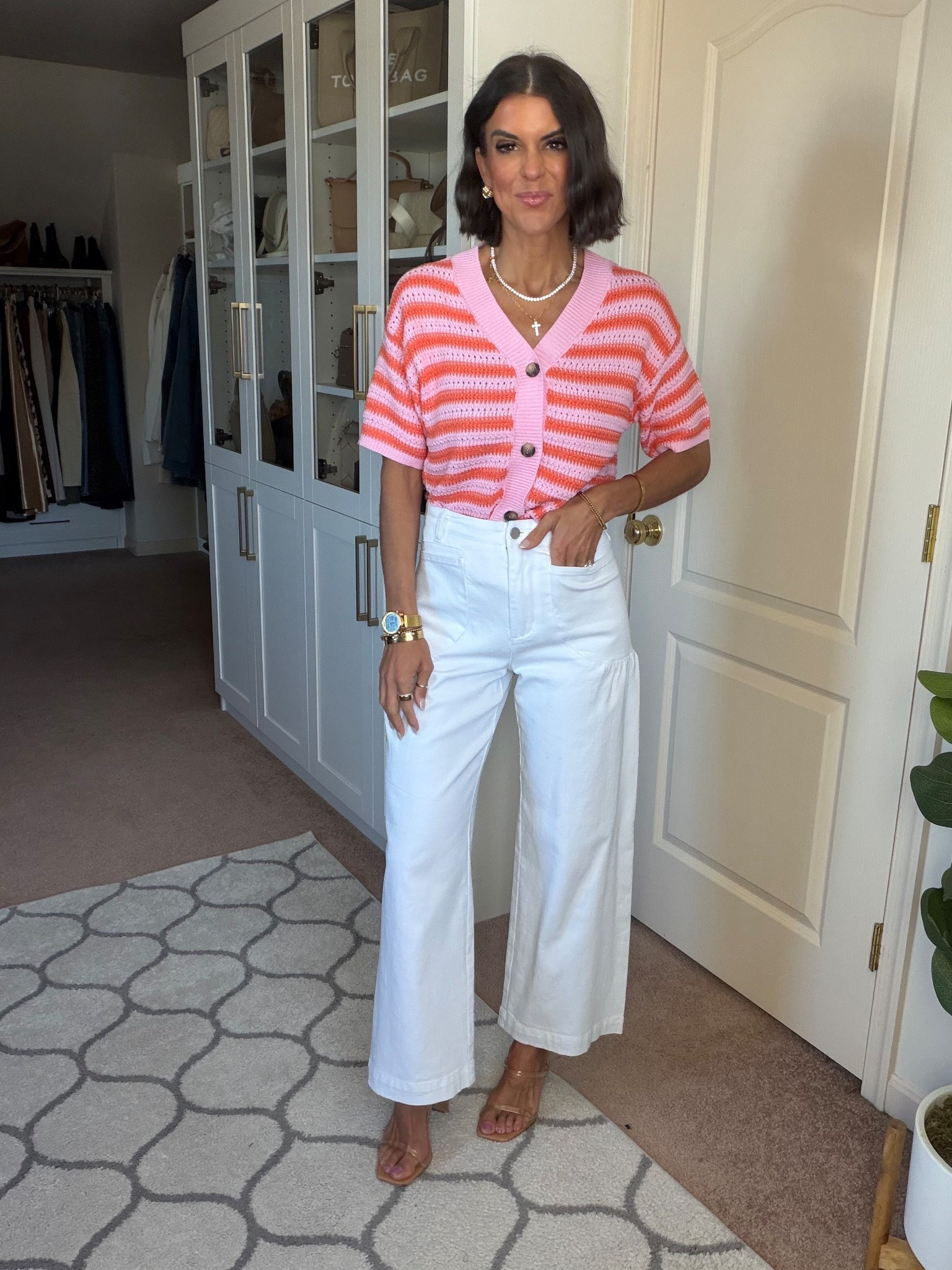 Size small in sweater Size 2 in jeans

#LTKSeasonal