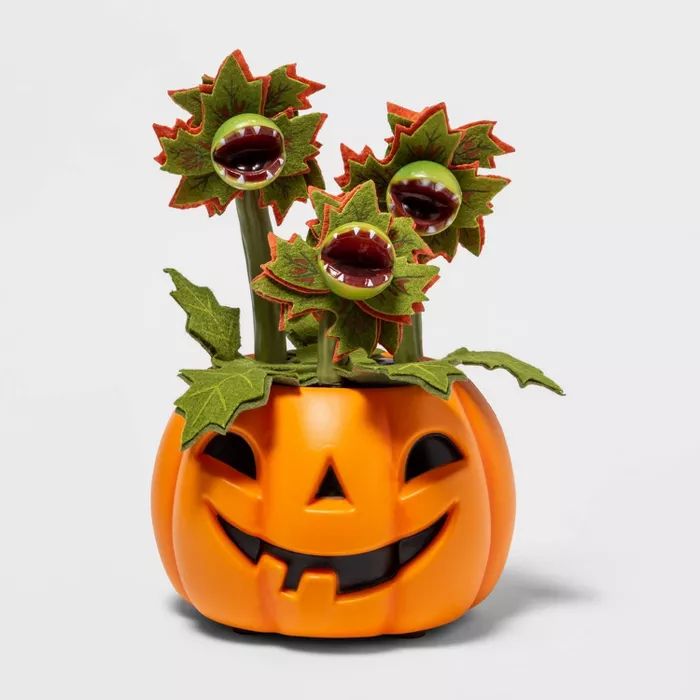 Animated Faux Halloween Pumpkin with Creepy Plants and Dancing and Singing Vines - Hyde & EEK! Bo... | Target