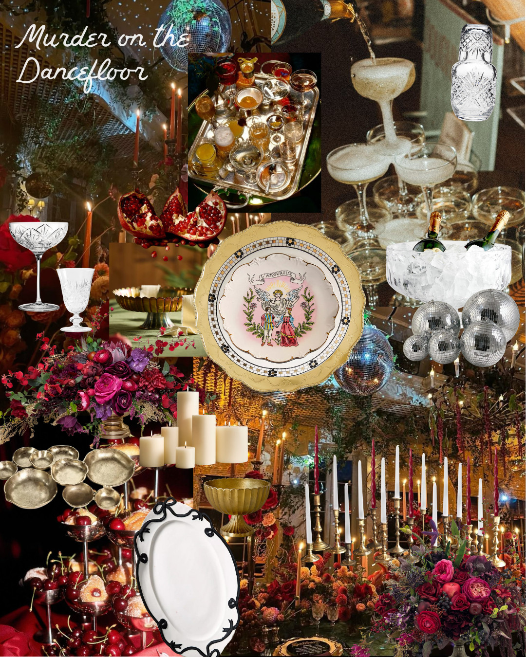 Murder on the Dancefloor!! Inspired by Saltburn, this maximalist chic theme is perfect for a moody NYE dinner party!! 

 #LTKHoliday #LTKHome