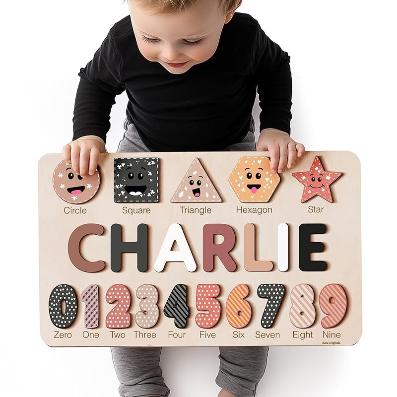 Puzzles for Toddlers Boy and Girl, Personalized Name Puzzle, 12 Month Toy, Gifts for 0 1 2 3 Year... | Amazon (US)