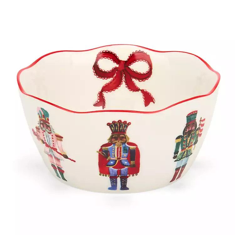 Jolly Nutcracker Wavy Bowl | Kirklands Home | Kirklands