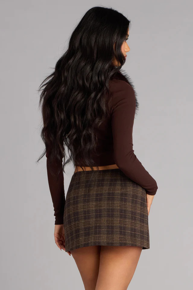 Cozy Tease Removable Faux Fur Cardigan | Windsor Stores