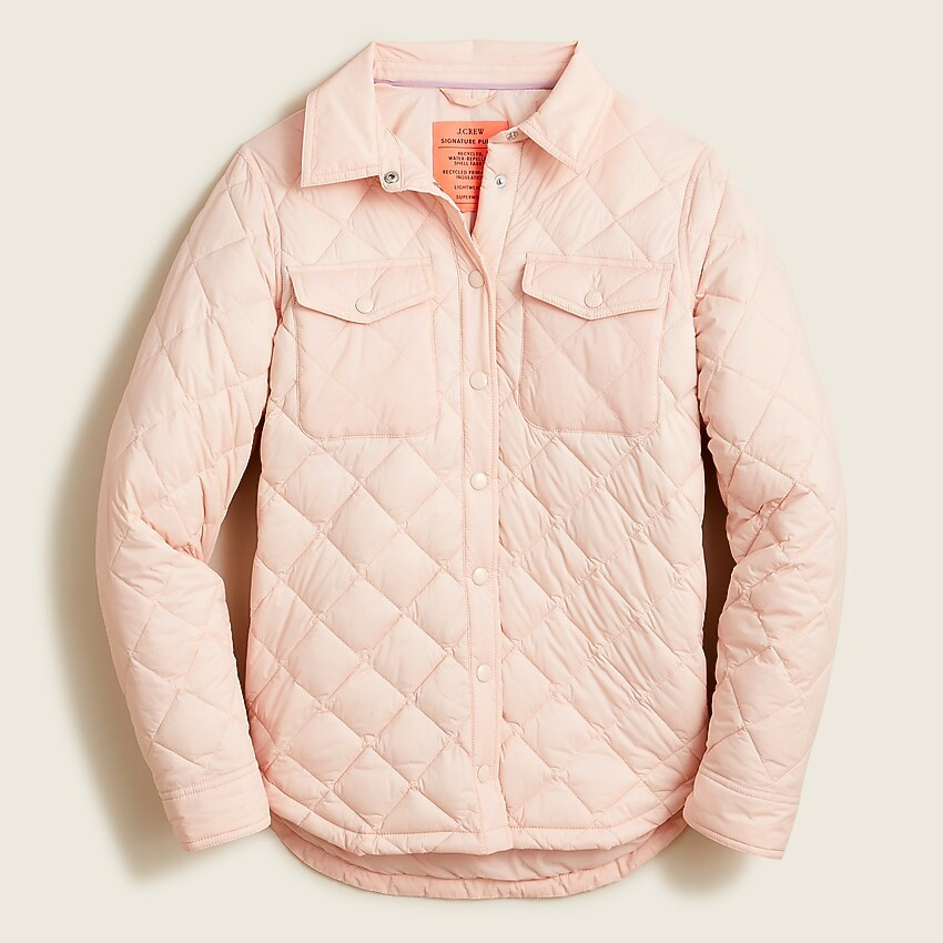 Quilted puffer shirt-jacket with PrimaLoft® | J. Crew US