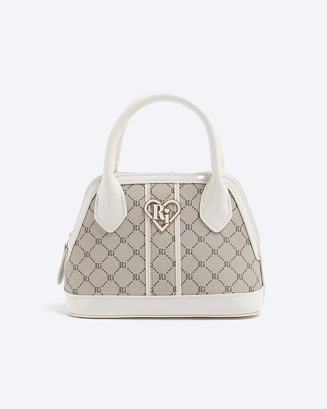 Girls beige monogram handbag | River Island (UK & IE)