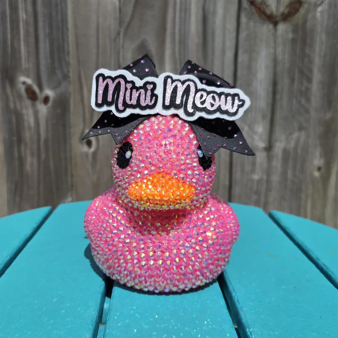 Bling Rhinestone Good Luck Cheer Duck - team or cheerleader name - custom | Etsy (US)