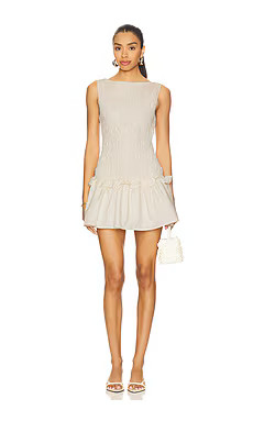 MORE TO COME Myah Mini Dress in Ivory from Revolve.com | Revolve Clothing (Global)