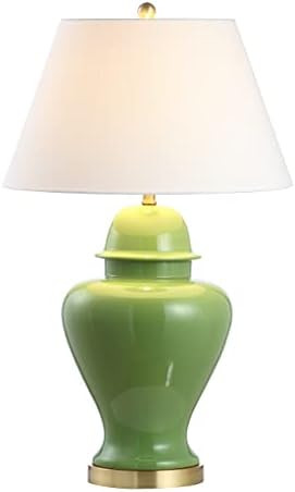 JONATHAN Y 33" Green Modern Ceramic Ginger Jar Table Lamp for Living Room, Traditional Bedside La... | Amazon (US)