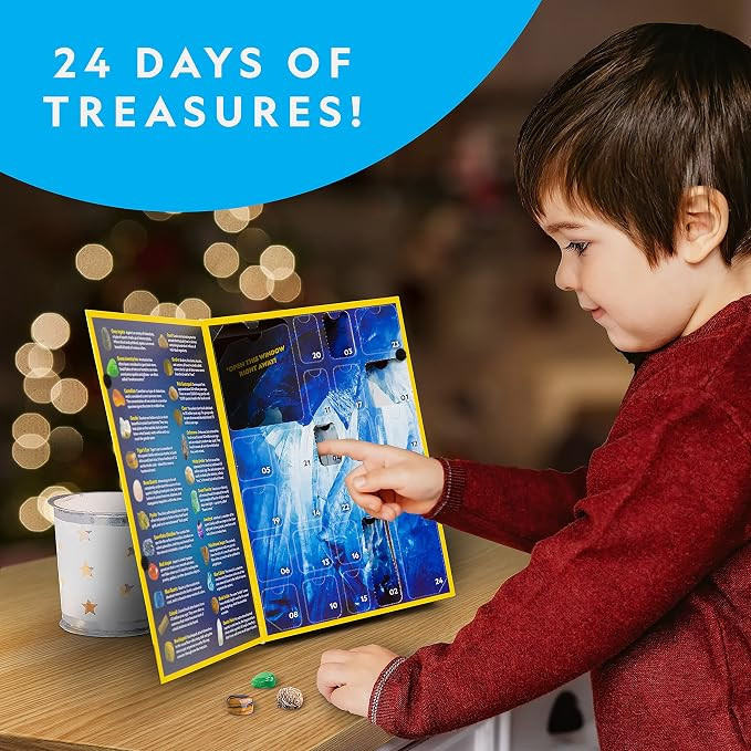 NATIONAL GEOGRAPHIC Rock Collection Advent Calendar 2024 - Advent Calendar for Kids with 24 Gemst... | Amazon (US)