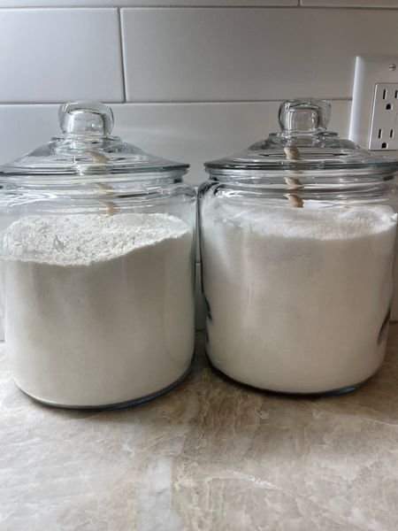 Glass containers
Glass jars
Flour and sugar jars


#LTKhome
