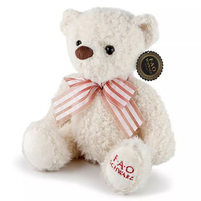 FAO Schwarz Adopt-A-Pets Beige Bear 10&#34; Stuffed Animal | Target