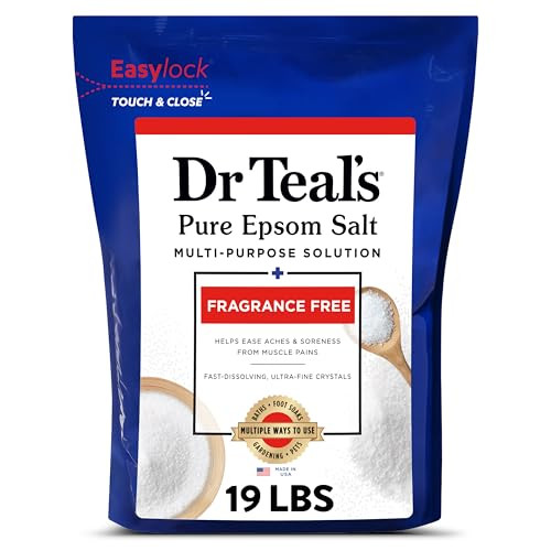 Amazon.com : Dr Teal's Pure Epsom Salt Multipurpose Solution, Fragrance Free, Bulk Size - 19 lbs ... | Amazon (US)