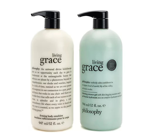 philosophy super-size 32oz fragrance 3-in-1 shower gel &lotion duo - QVC.com | QVC
