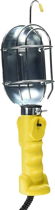 Bayco SL-425A Incandescent Work Light w/Metal Guard & Single Outlet,Yellow | Amazon (US)