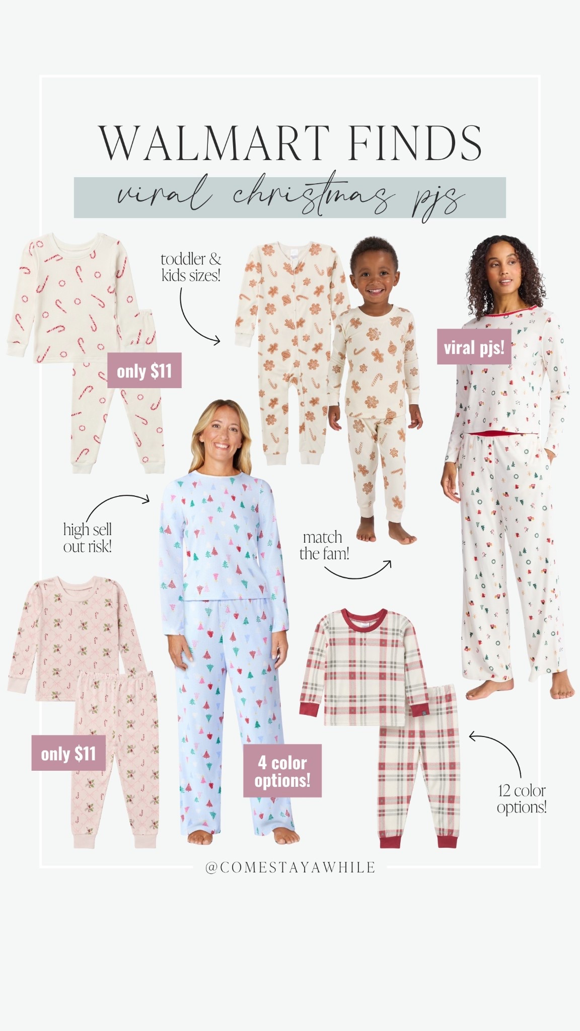 Walmart has the cutest viral pjs right now! Look at how cute these women’s pajamas are! I got them in 3 colors, they are so cute and only $20! I got the boys the matching gingerbread ones!! 

#LTKHoliday #LTKKids #LTKmomlife