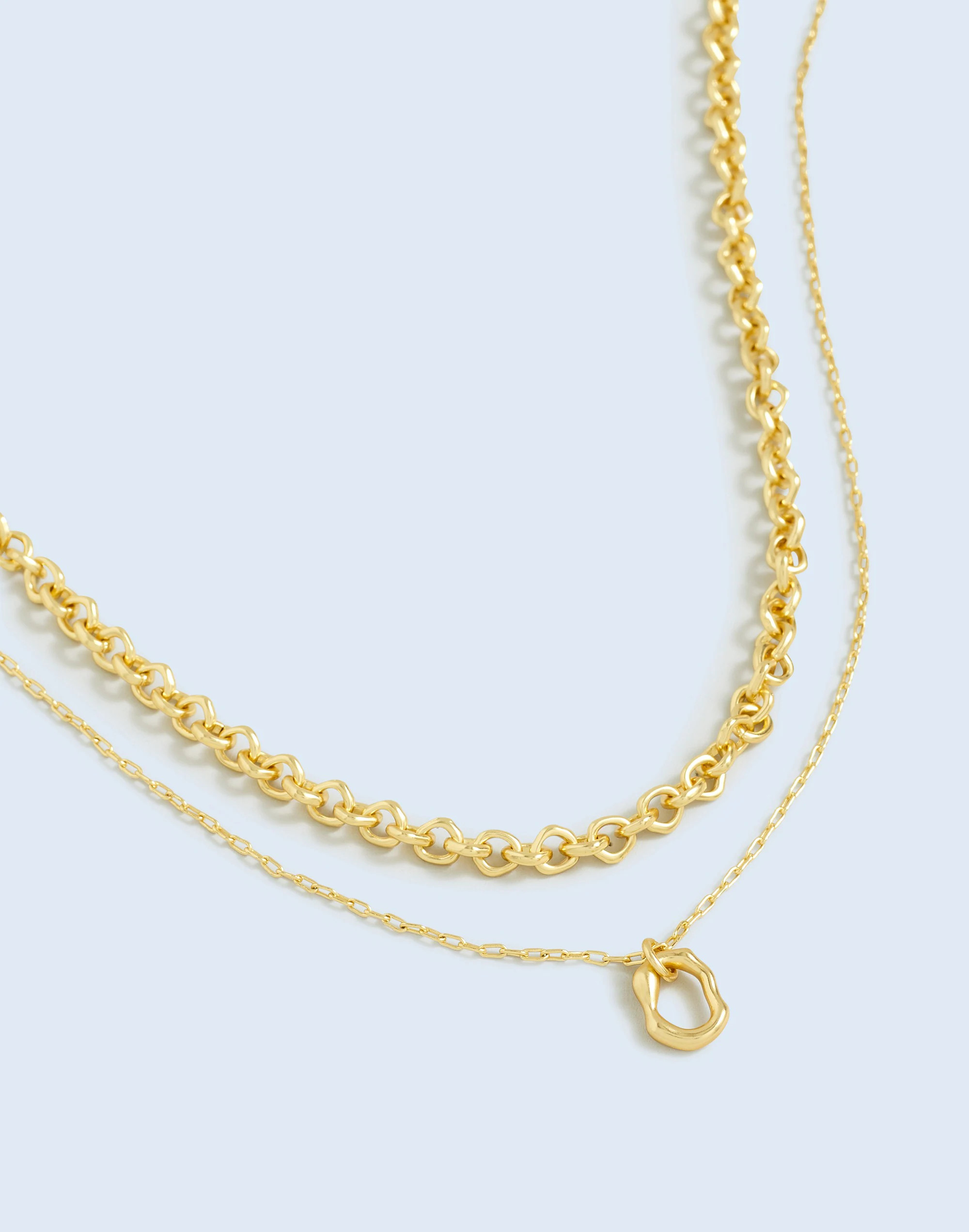 Two-Pack Molten Necklace Set | Madewell