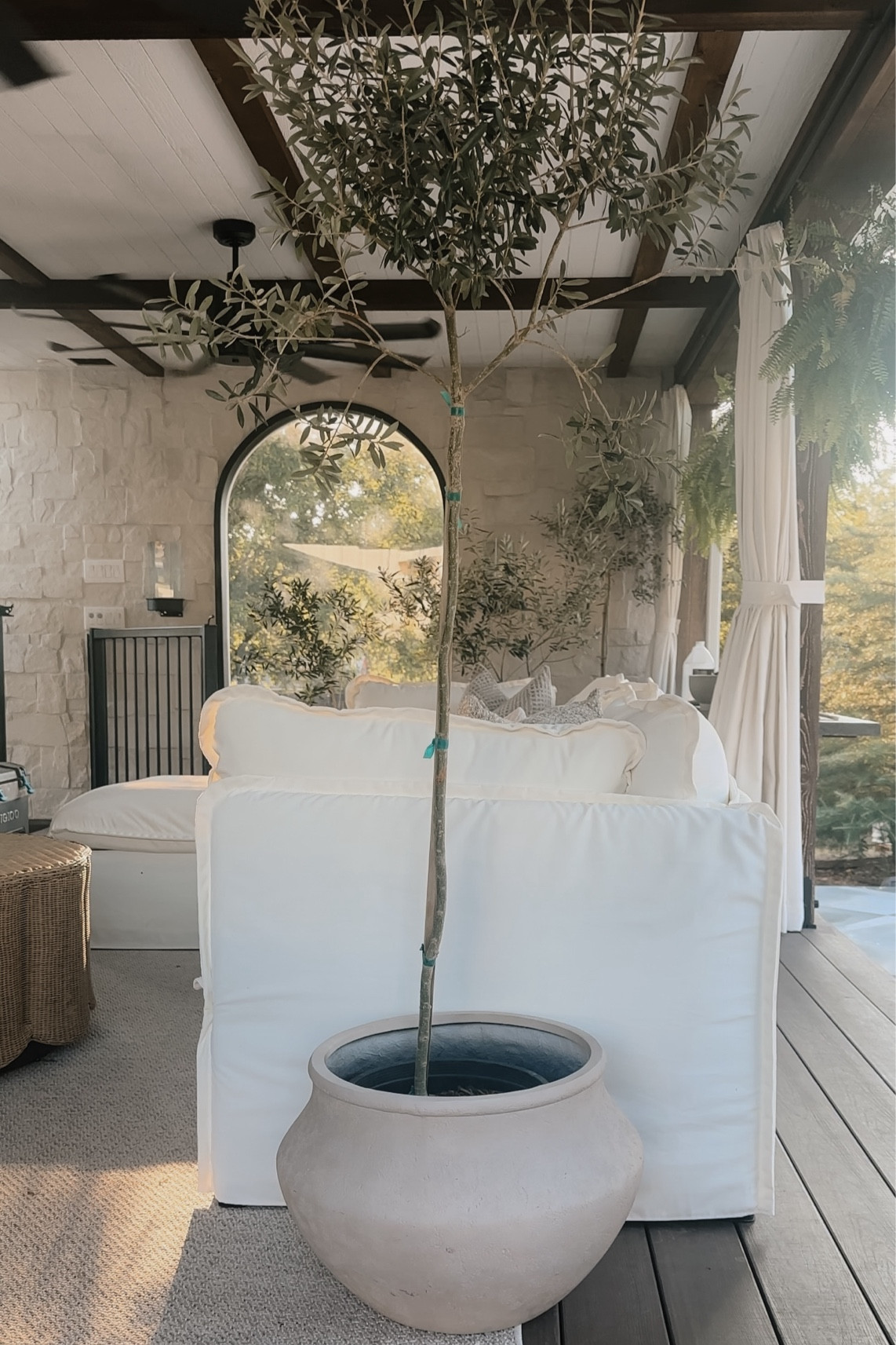 A GREAT look for less vintage stone type planter!!! Picture a Christmas tree in it!!!! 

#LTKHome #LTKSeasonal