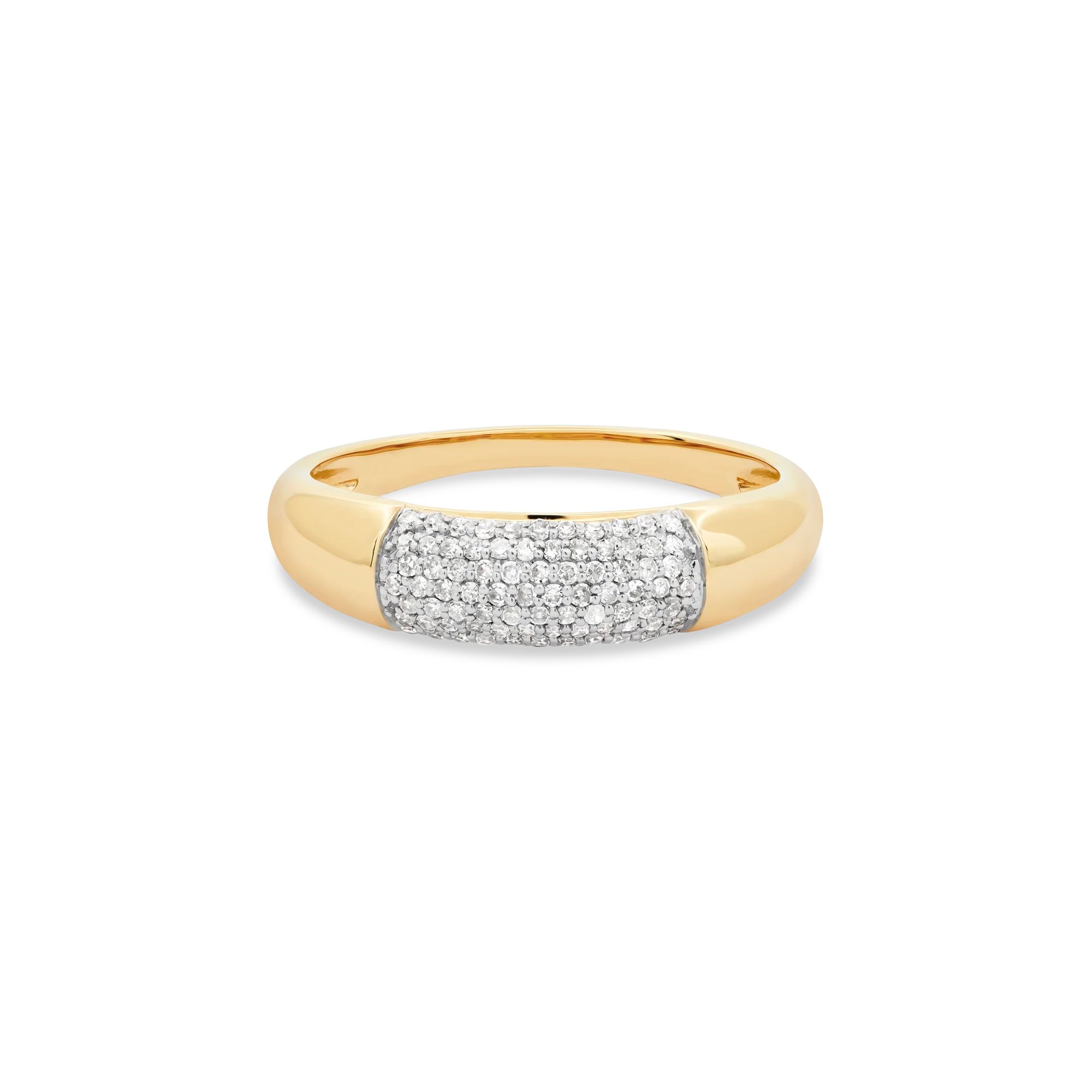 Glamorous Diamond Bombe Ring | Stone & Strand