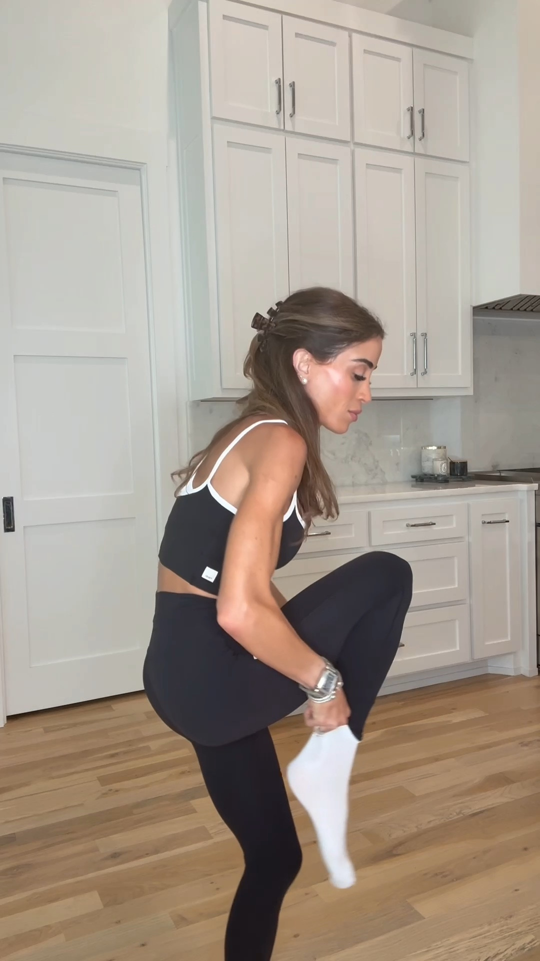 I love this leggings that I’ve been wearing on repeat for weeks now the tank has a built-in bra in the leggings. Have this really cute drawstring which I love both petite friendly, wearing regular sizing in these fun, ruffle socks, and Amazon sneakers that look so expensive.

#LTKPetite #LTKActive #LTKfitnessgoals
