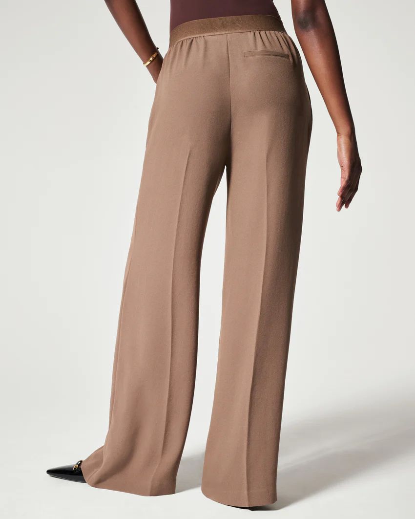 Carefree Crepe Pleated Trouser | Spanx
