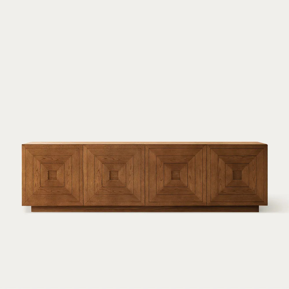 Kaisa 86" Carving Media Console | Hernest