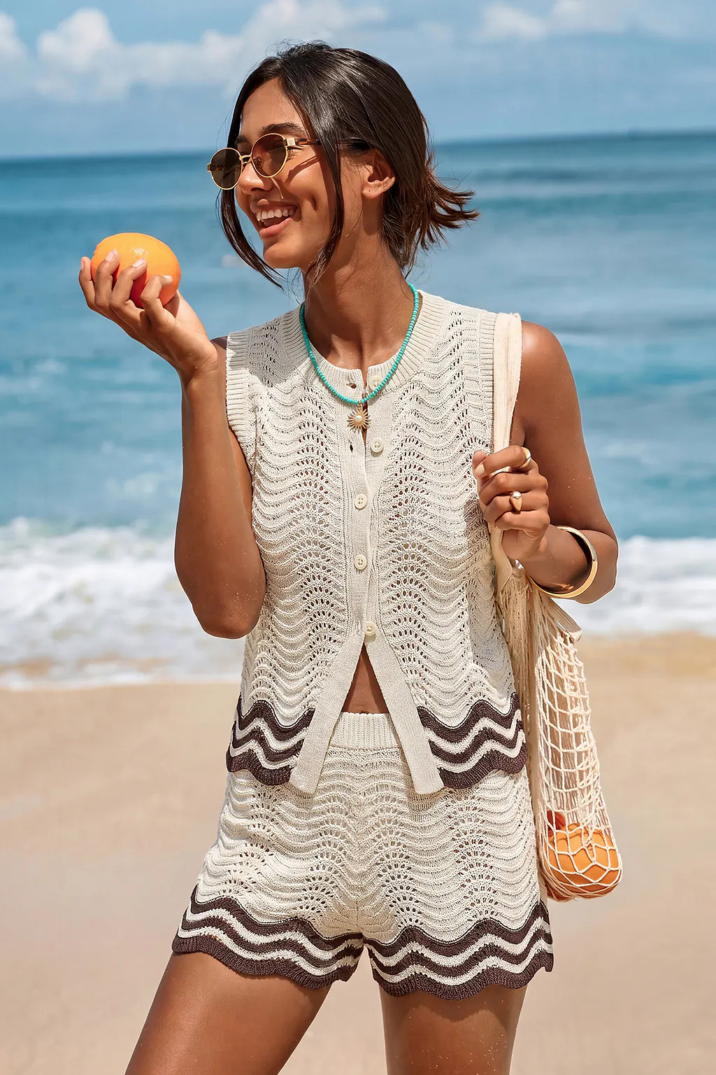 Go Have Fun Beige Cover-up Top | Cupshe US