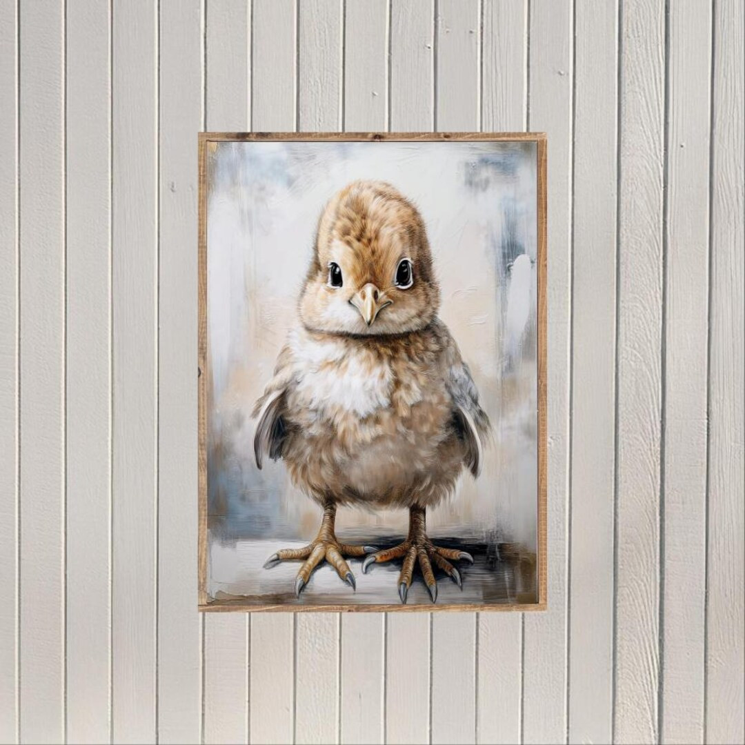 Baby Chick Canvas Printed Sign - Etsy | Etsy (US)