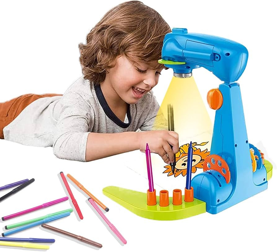 IMIREUX Drawing Projector for Kids,Intelligent Draw Projector Toy Machine with 32cartoon patters ... | Amazon (US)