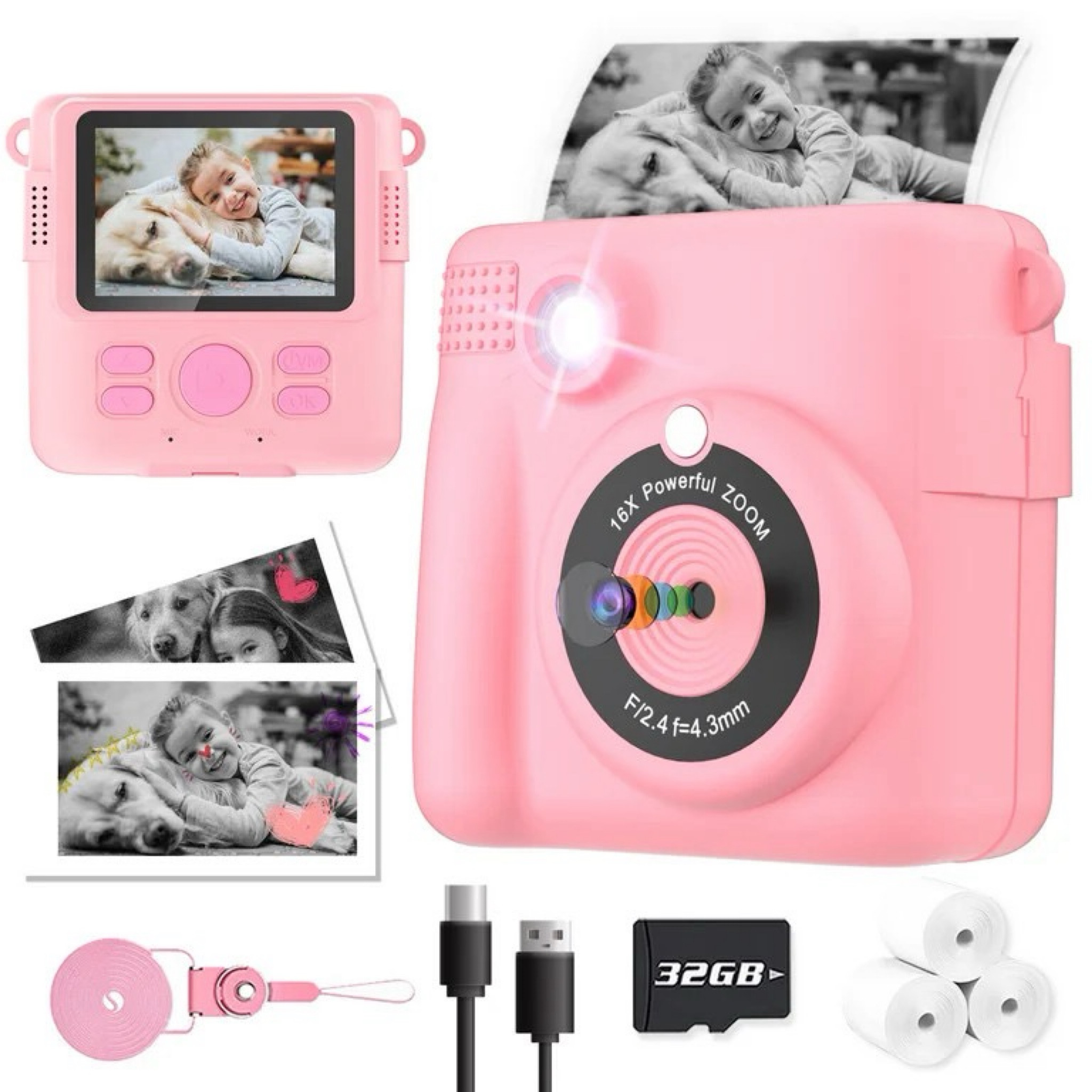 This sweet little camera is the perfect gift for your kids or grandkids! My daughter loves hers. Comes in different colors as well. 