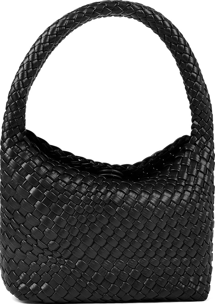 Woven Bag for Women, Small Vegan Leather Summer Beach Purse, and Travel Handbags Ladies' Retro Ch... | Amazon (US)
