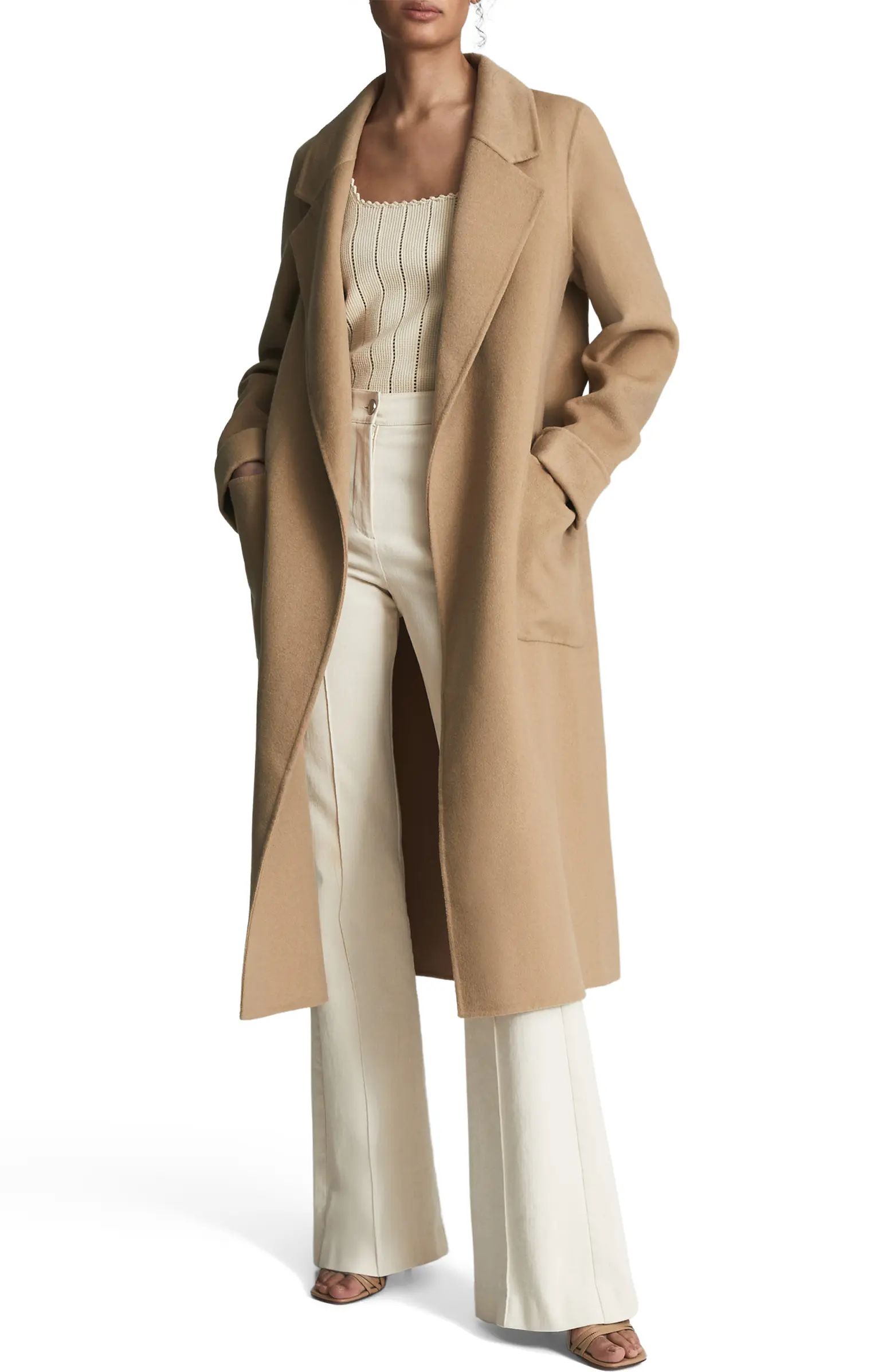 Reiss Elise Wool Blend Longline Coat | Nordstrom | Nordstrom Canada