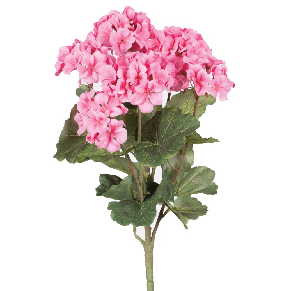 Kimberlee 18" Artificial Geranium Bush (Set of 4) | Wayfair North America