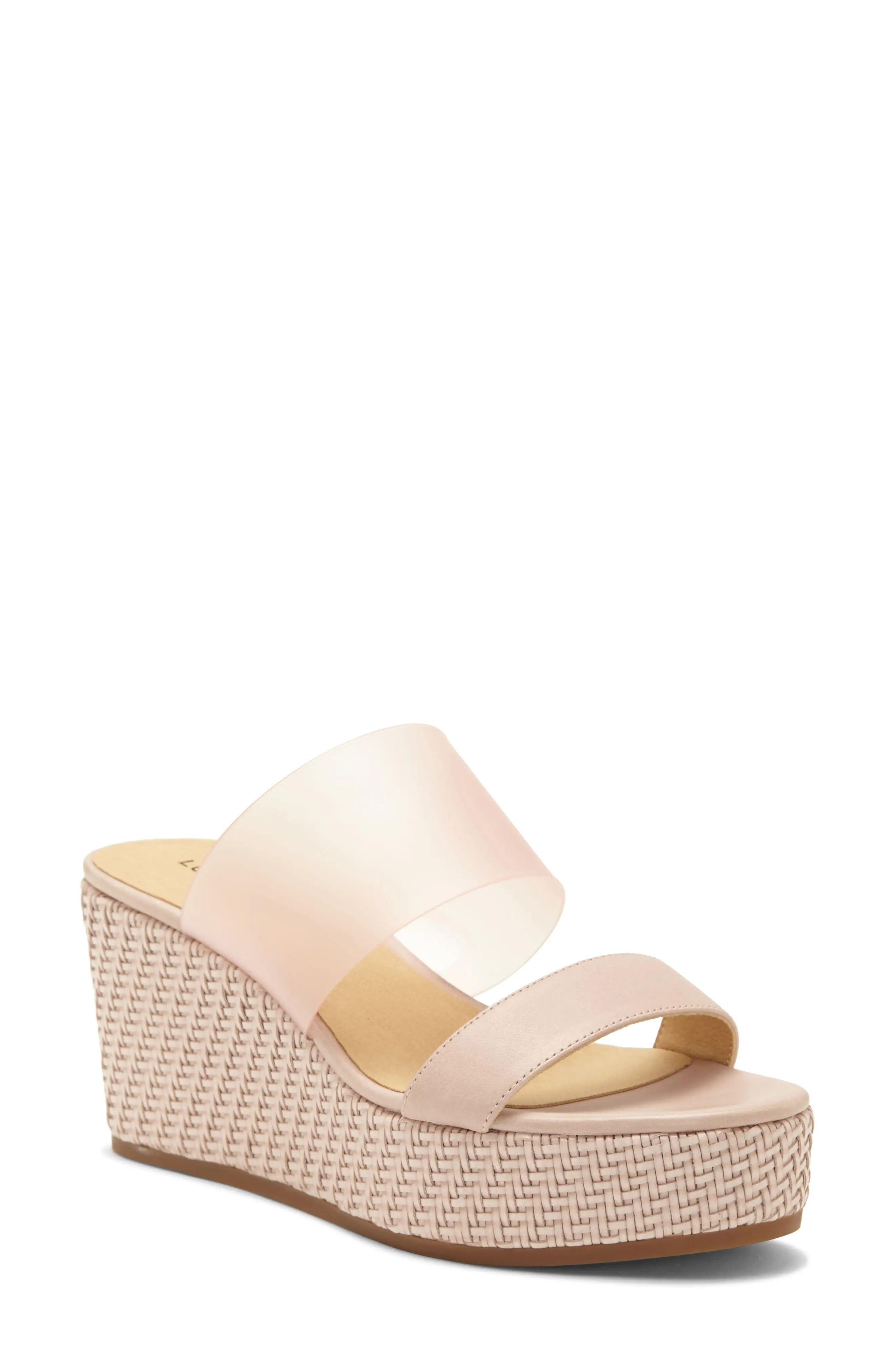 Women's Lucky Brand Brindia Platform Wedge Sandal, Size 9 M - Pink | Nordstrom