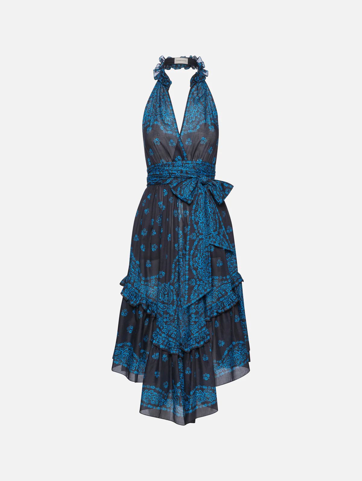 Blue Bandana Long Dress | elysewalker