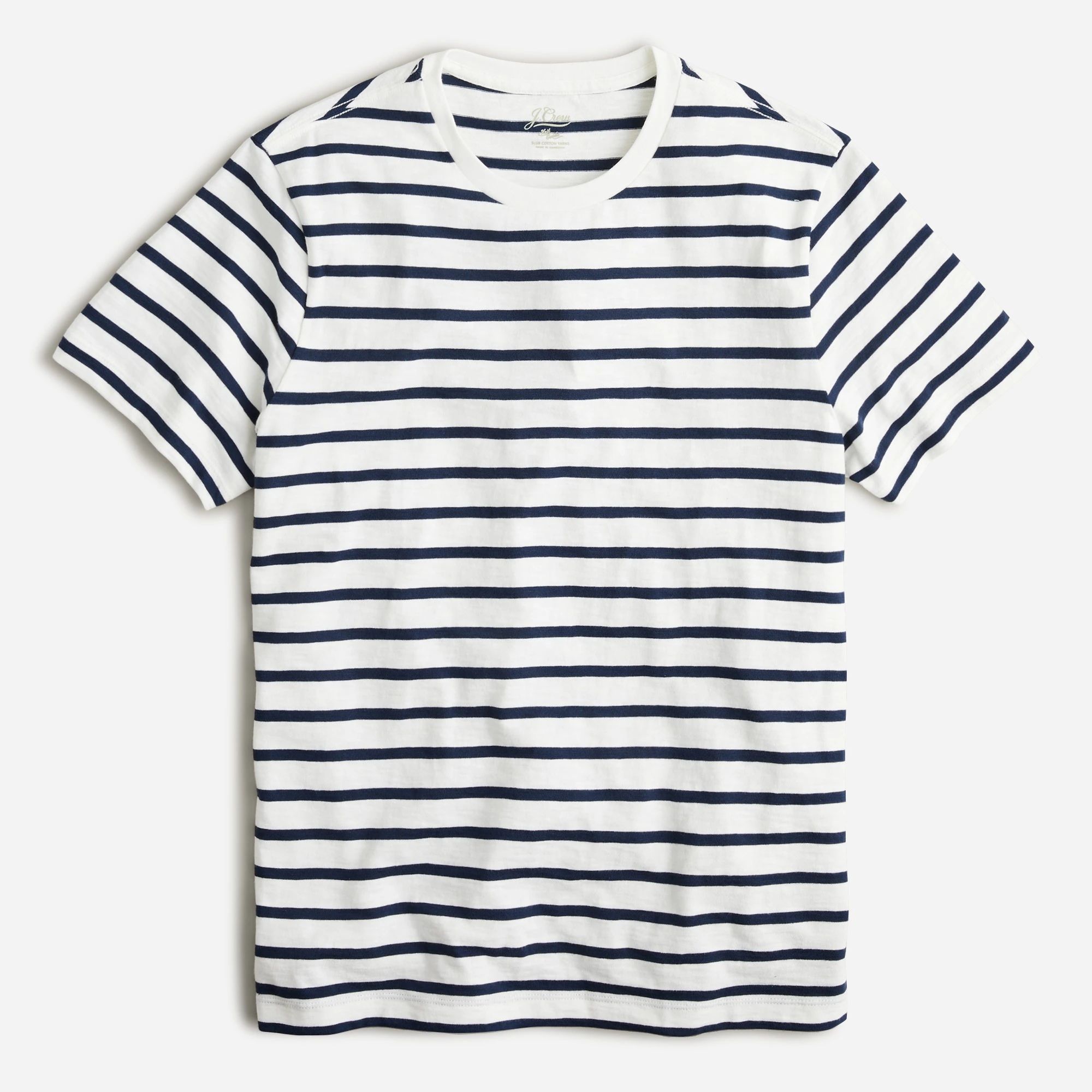 Slub jersey T-shirt in deck stripe | J.Crew US