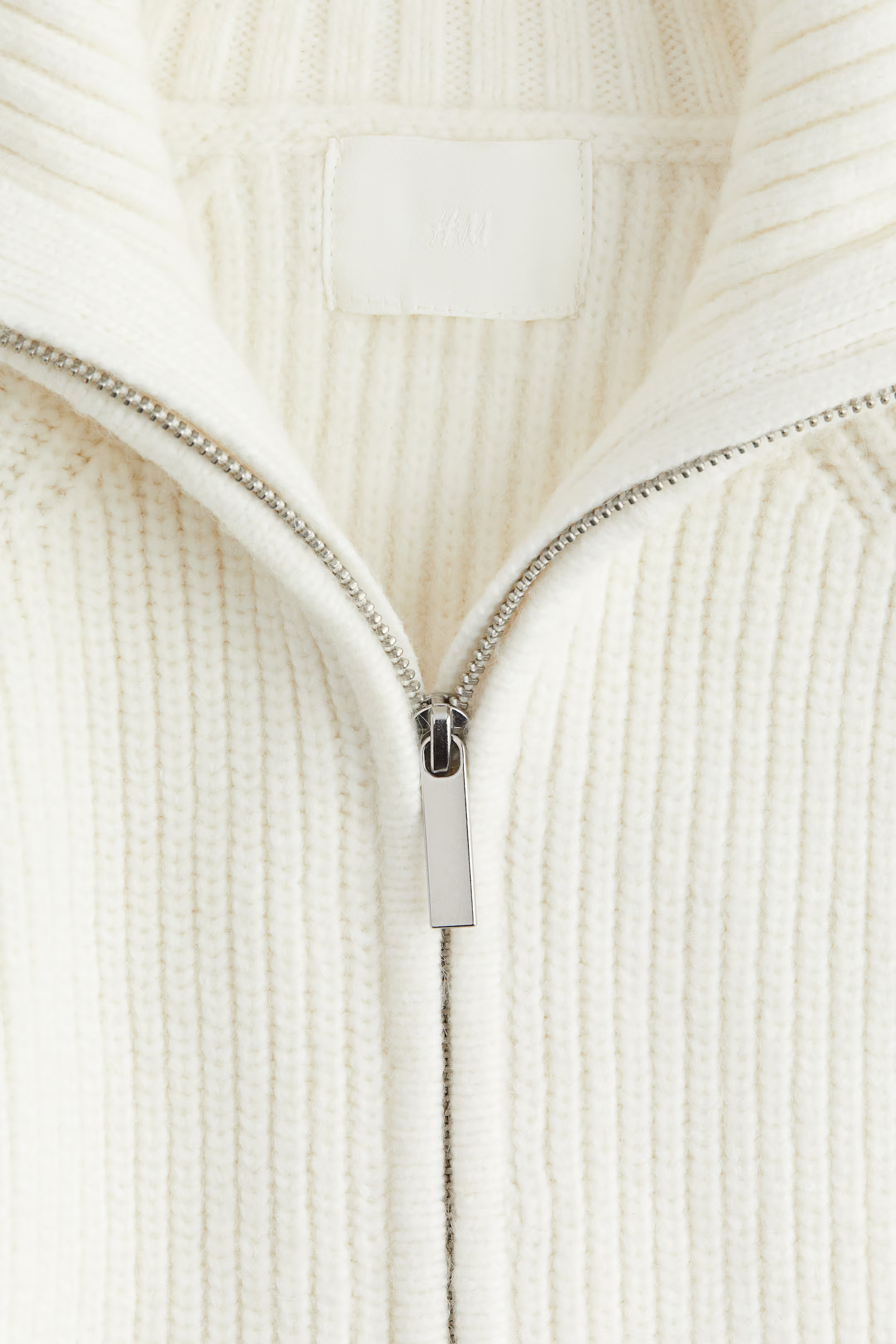 Zip-top rib-knit jumper | H&M (UK, MY, IN, SG, PH, TW, HK)