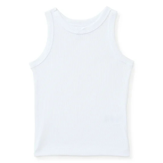Wonder Nation Toddler Girls Ribbed Tank Top, Sizes 18M-5T | Walmart (US)