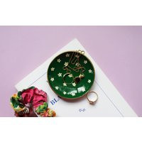 Daisy Trinket Dish, Ring Jewellery Round Tray, Home Decor, Clay Trinket, Floral | Etsy (US)