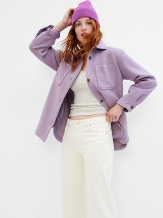 Recycled Wool Shirt Jacket | Gap (US)