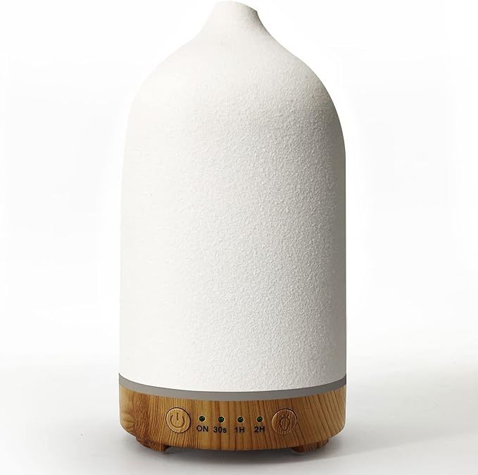 Amazon.com: Essential Oil Diffuser Humidifiers ,Aromatherapy Diffuser, Ceramic Diffuser Wood Grai... | Amazon (US)