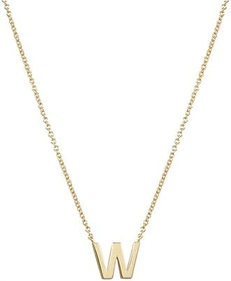 Fwlisesa Cute Initial Necklaces for Women, Dainty Gold Letter Necklace 14K Gold Plated Personaliz... | Amazon (US)