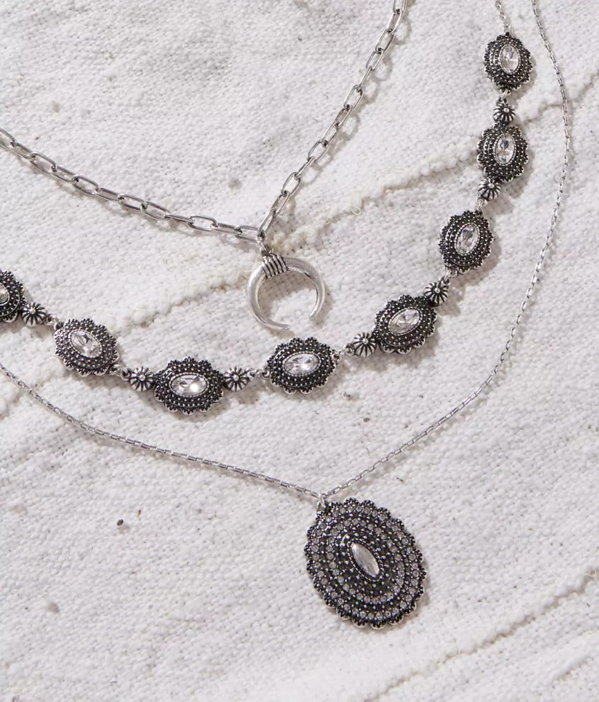 3 Pack Western Necklace Set | Buckle