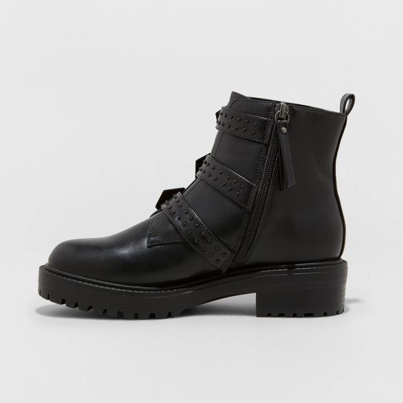 Women's Calypso Buckle Boots - A New Day™ Black | Target