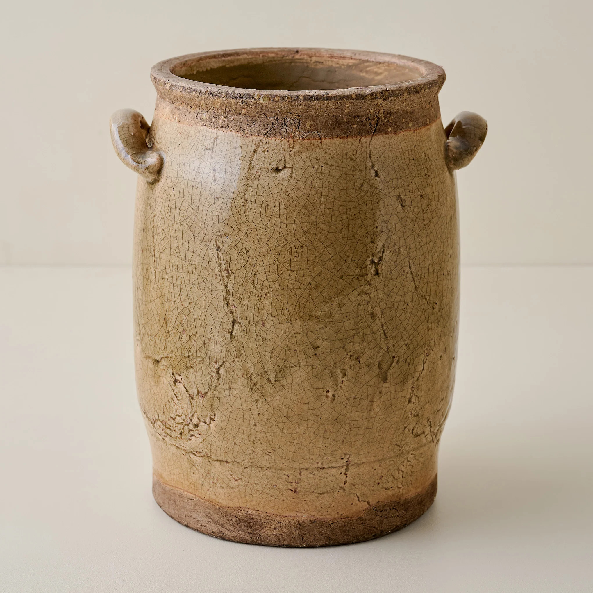 Hanson Crackle Handled Vase | Magnolia