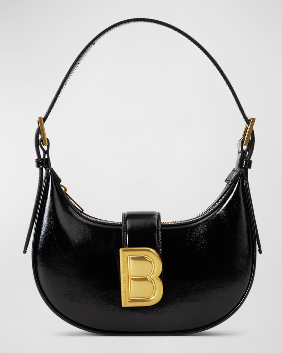 Brandon Blackwood Luna Zip Leather Shoulder Bag | Neiman Marcus