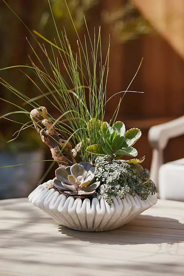 Ruffled Marble Bowl | Anthropologie (US)