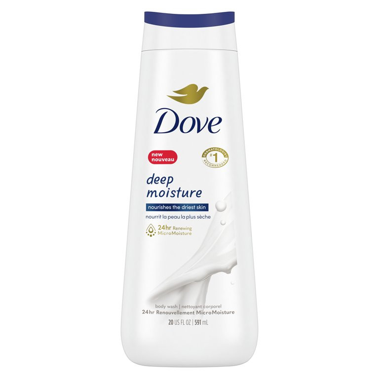 Dove Deep Moisture Nourishing Long Lasting Women’s Body Wash All Skin Type, 20 fl oz | Walmart (US)