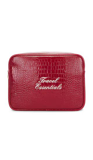 Travel Essentials Croc Pouch in Red | Revolve Clothing (Global)