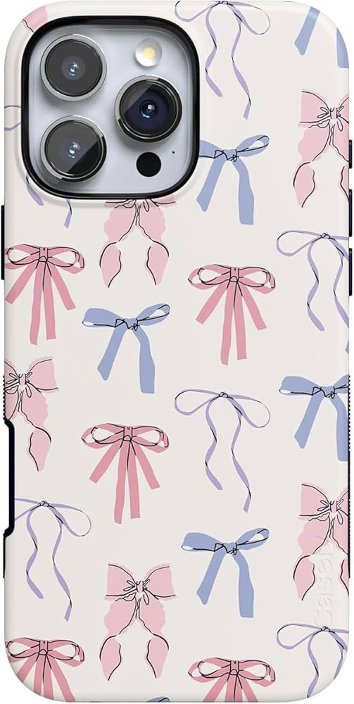 Casely iPhone 16 Pro Max Case | Coquette Girlie | Pastel Bows Case | Bold Protective Design | Compatible with MagSafe | Amazon (US)